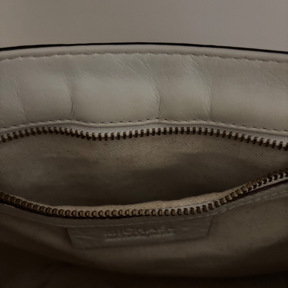 Michael Kors Leather And Straw Basket Weave Bag - Picture 4 of 5